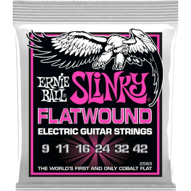 Ernie Ball 2593 Flatwound Super Slinky Electric Guitar
